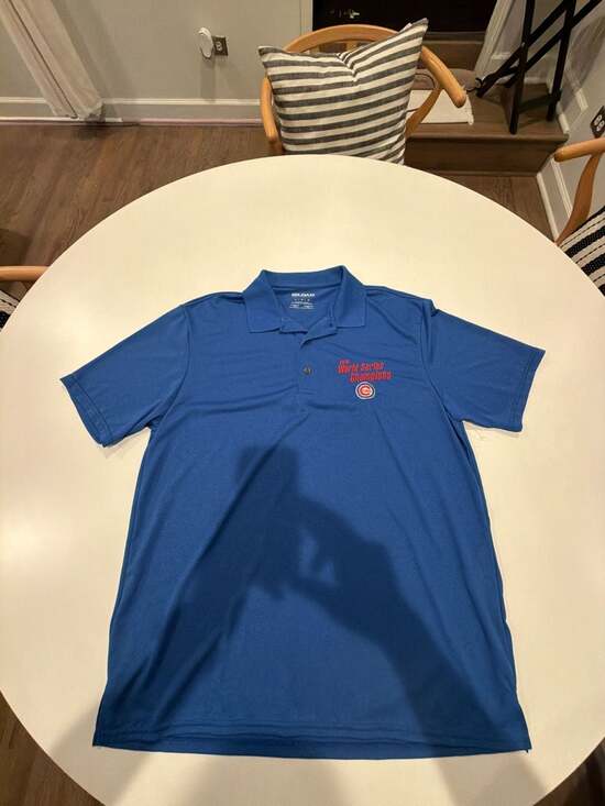Gildan Other - Gildan Performance Chicago Cubs 2016 World Series Champions Polo Shirt Men's Lar